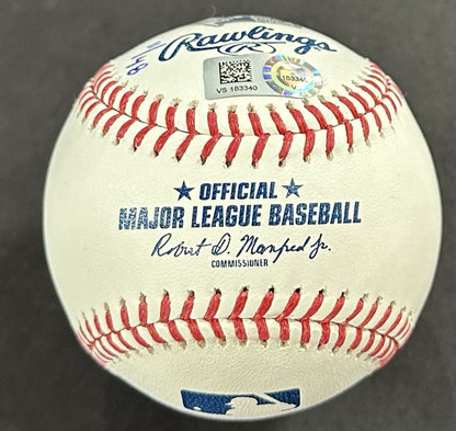 Jacob deGrom Signed Official MLB Baseball B2b 18 19 Cy Young Auto /48 Fanatics