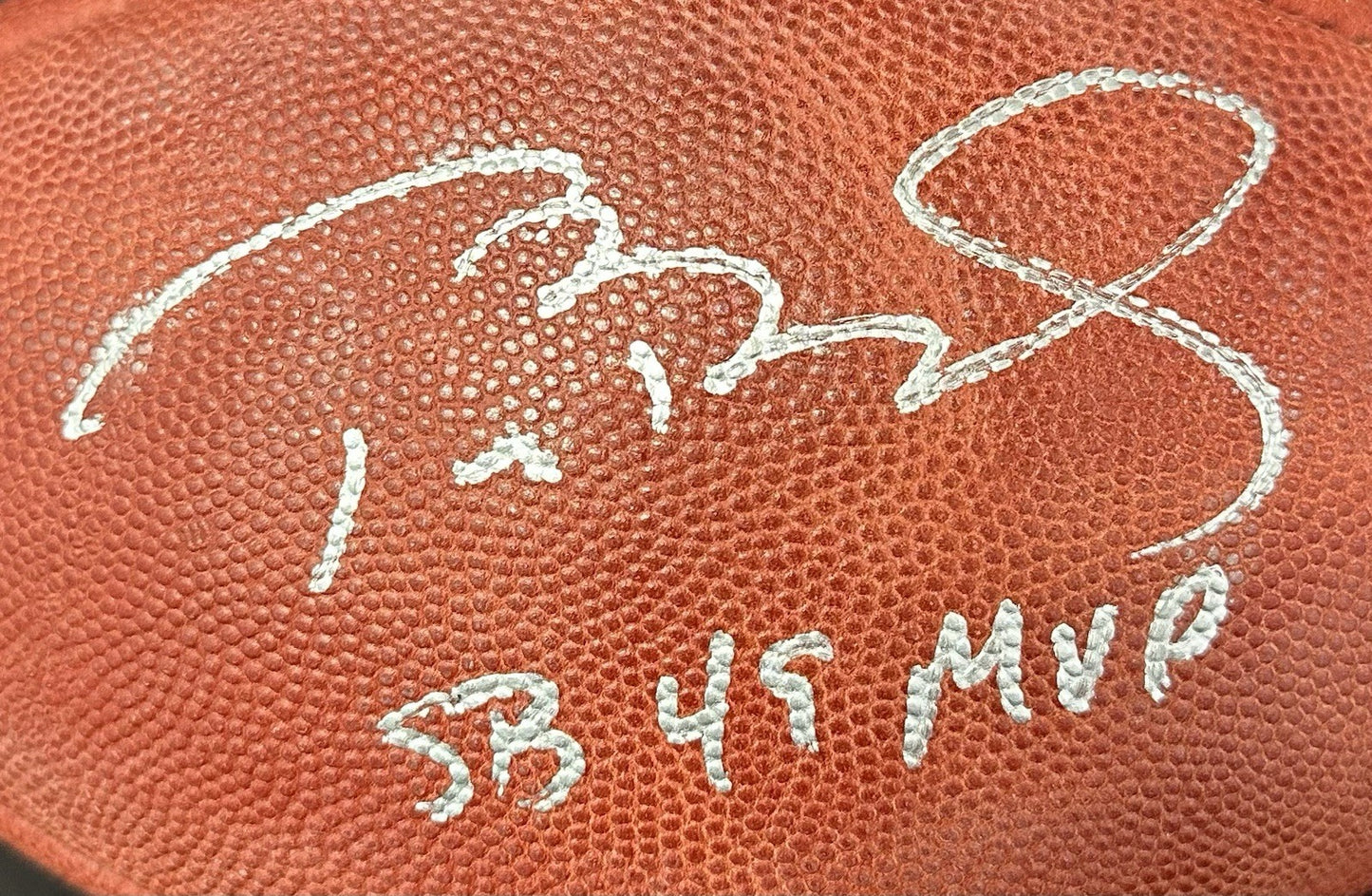 Tom Brady Signed Wilson Pro SB 49 Football SB MVP Auto Patriots Fanatics TRISTAR