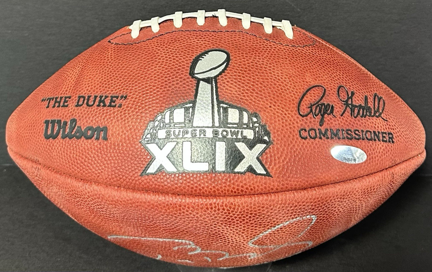 Tom Brady Signed Wilson Pro SB 49 Football SB MVP Auto Patriots Fanatics TRISTAR