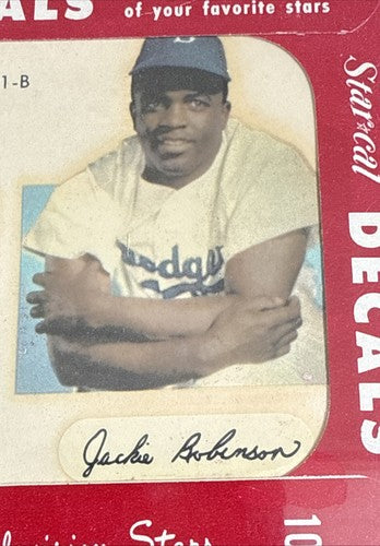 1952 STAR-CAL DECALS #91B Jackie ROBINSON Campanella Sgc AUTHENTIC Clean Sealed