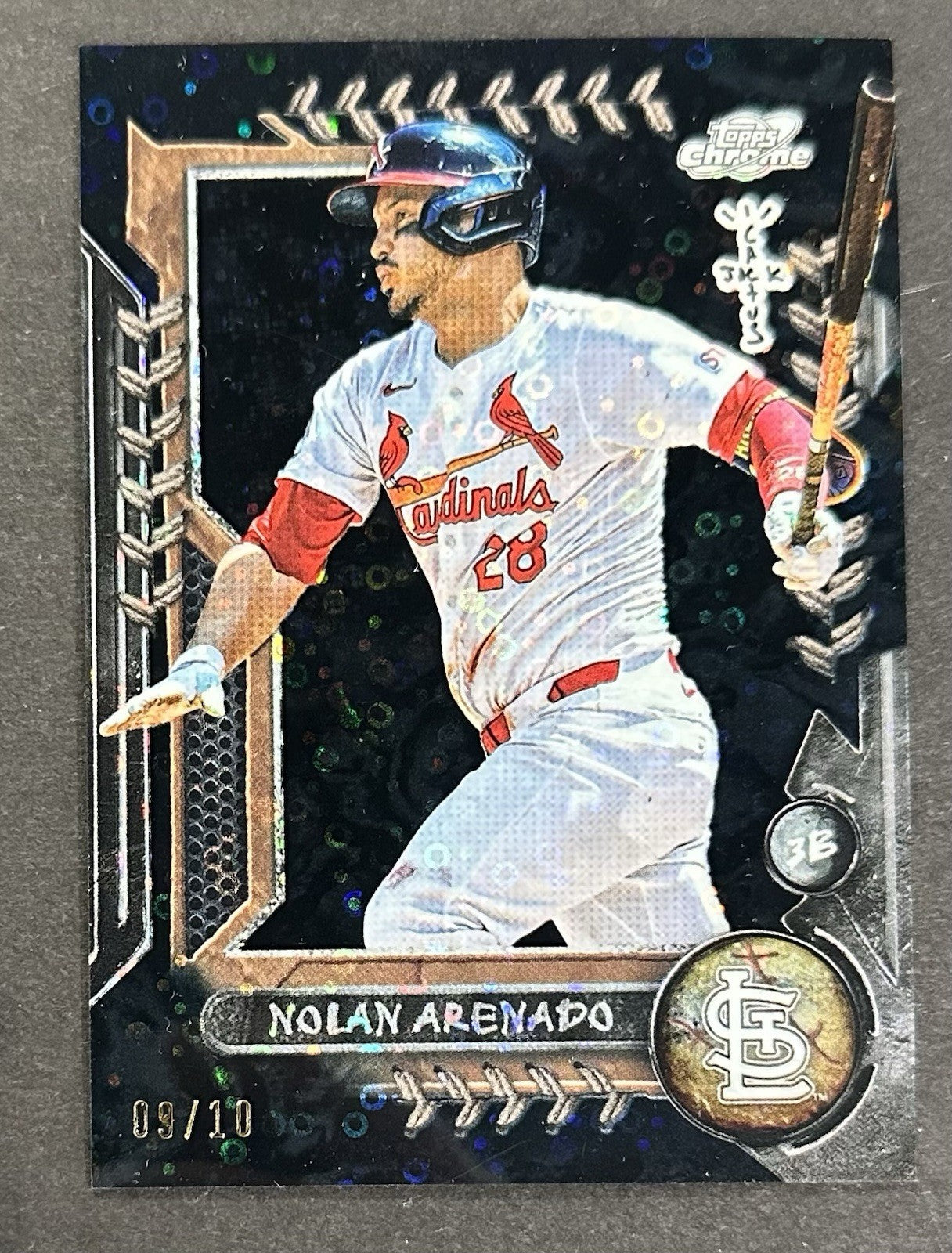 2024 Topps Chrome Cosmic Nolan Arenado Cactus Jack Black Refractor /10 Cardinals