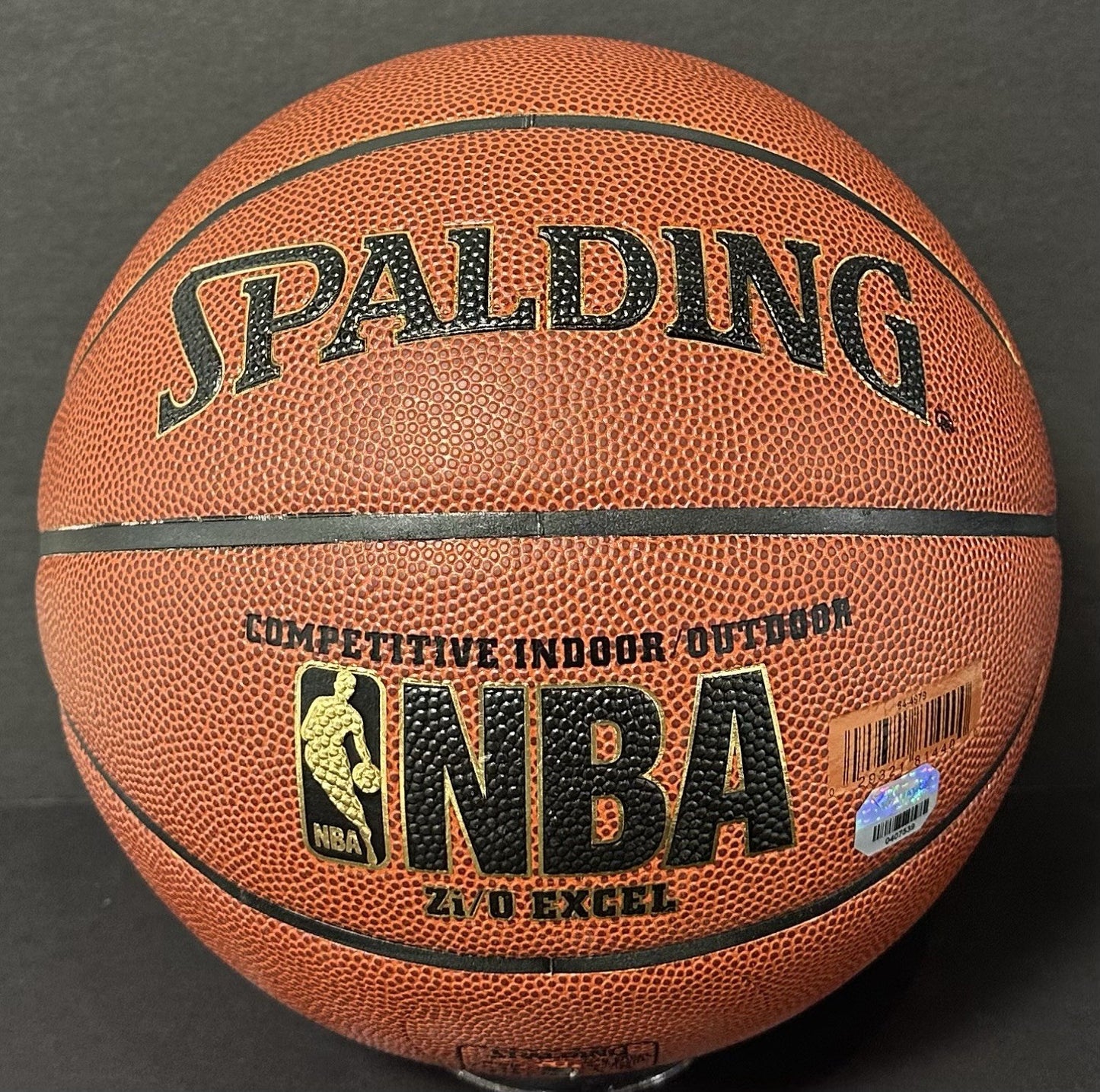 Jerry West Signed Spalding I/O Basketball Lakers 4 Stat HOF Auto Fanatics COA