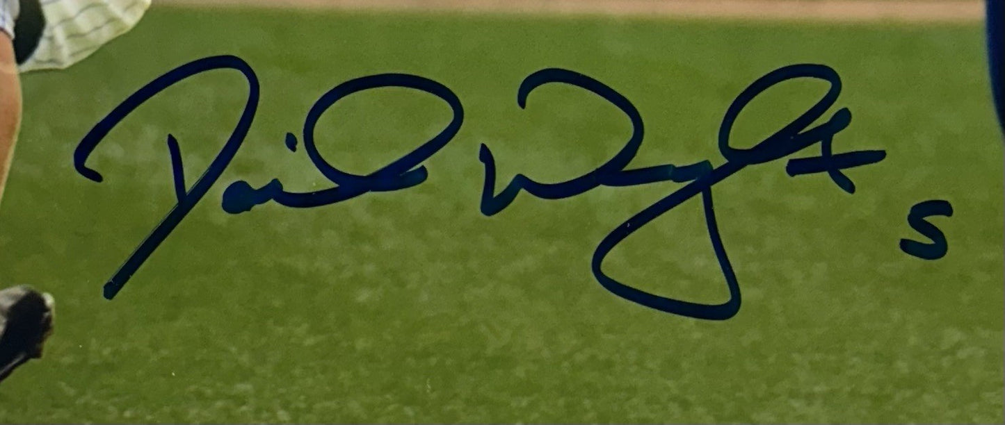 David Wright Signed 16x20 Framed Triple Exposure Photo Ny Mets Auto MLB Holo COA