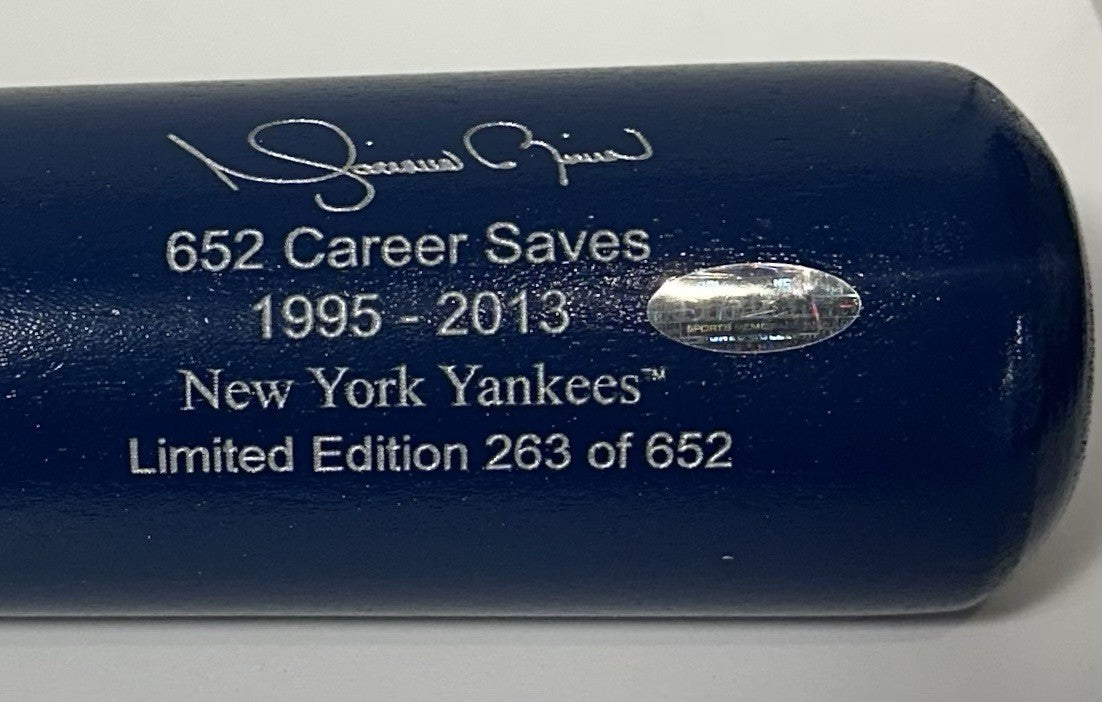 Mariano Rivera Signed LS Final Season Bat Yankees Last #42 Auto LE Steiner HOF
