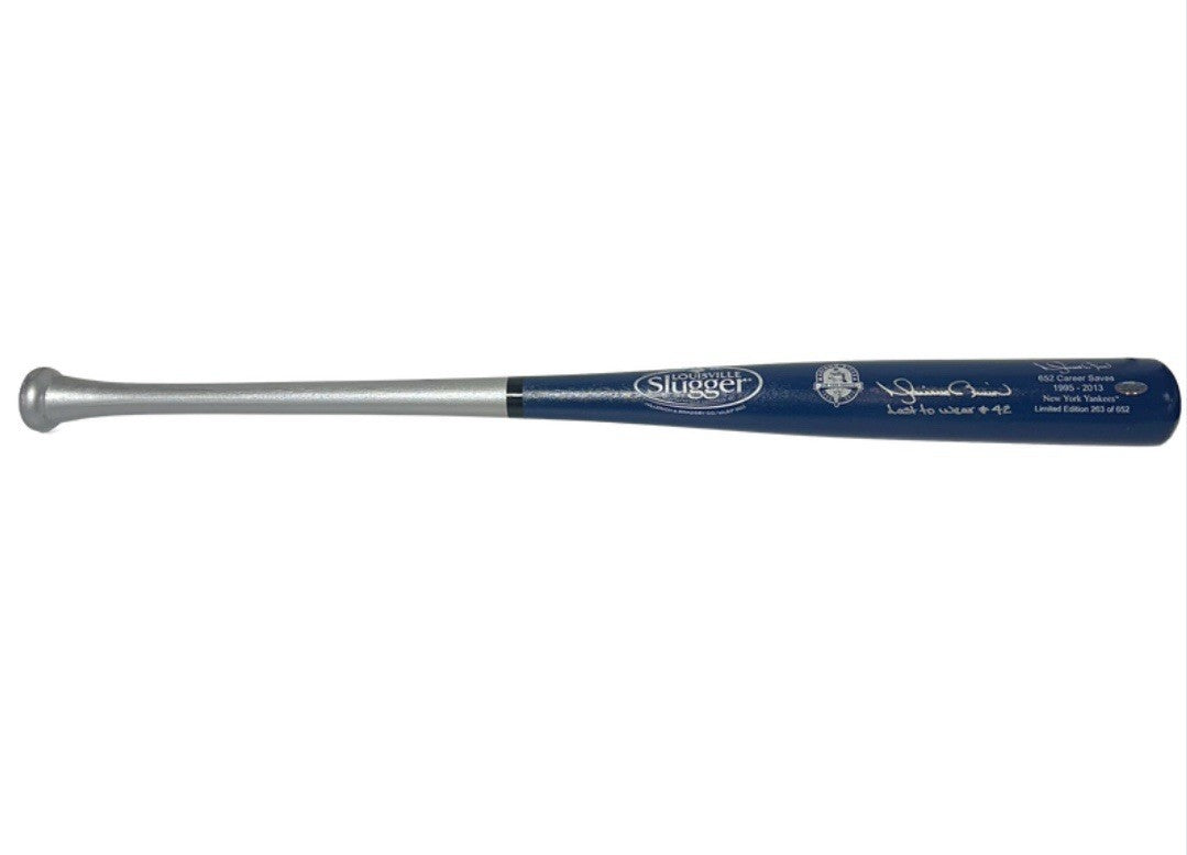 Mariano Rivera Signed LS Final Season Bat Yankees Last #42 Auto LE Steiner HOF