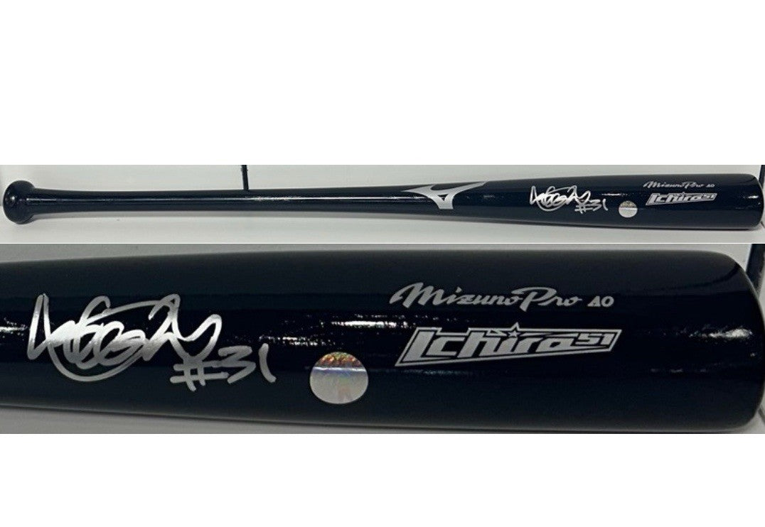 Ichiro Suzuki Signed Mizuno Pro Game Model Bat #31 Auto Yankees Mariners COA HOF