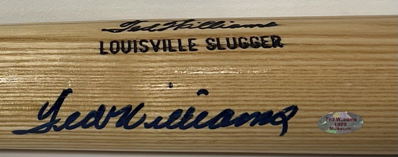 Ted Williams Signed H&B LS Genuine Game Model Bat Red Sox Mint Auto  PSA COA HOF