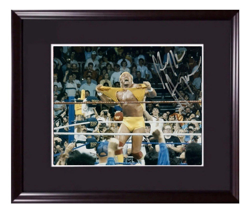 Hulk Hogan Signed 8x10 Framed Photo WWF Wrestling Autograph Steiner COA