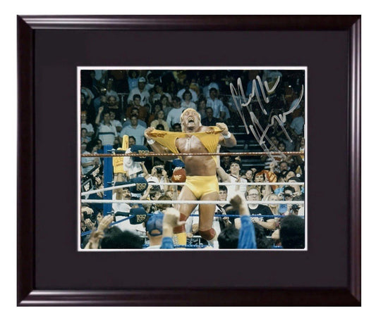 Hulk Hogan Signed 8x10 Framed Photo WWF Wrestling Autograph Steiner COA