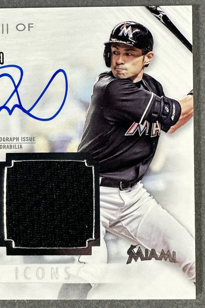 2017 Topps Diamond Icons Dual Relic Ichiro Suzuki Auto 10/10 1/1 Mariners HOF