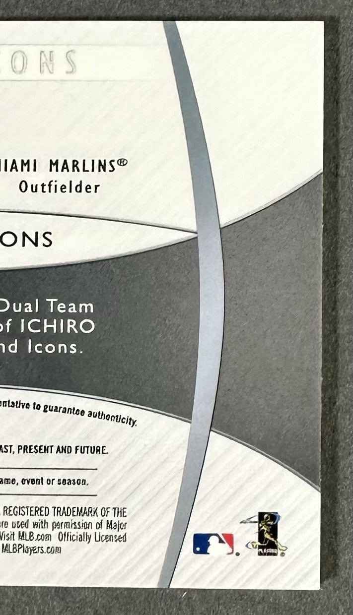 2017 Topps Diamond Icons Dual Relic Ichiro Suzuki Auto 10/10 1/1 Mariners HOF