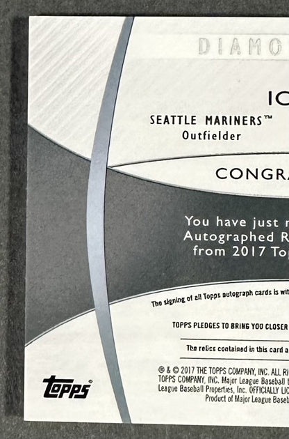 2017 Topps Diamond Icons Dual Relic Ichiro Suzuki Auto 10/10 1/1 Mariners HOF