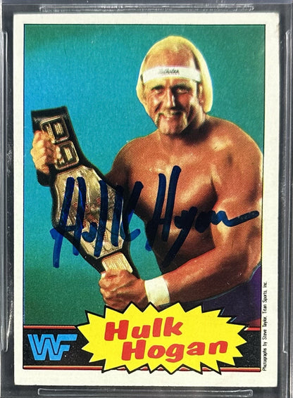 Hulk Hogan Signed 1985 Topps WWF #16 Card BGS 10 Gem Mint Autograph Wrestling