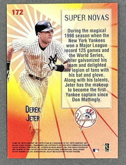 Derek Jeter Signed 2017 Topps Archives 1999 Super Novas 172 1/1 HOF Auto Yankees