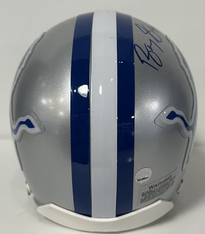 Barry Sanders Signed Detroit Lions Mini Helmet HOF 04 Mint Autograph Steiner COA