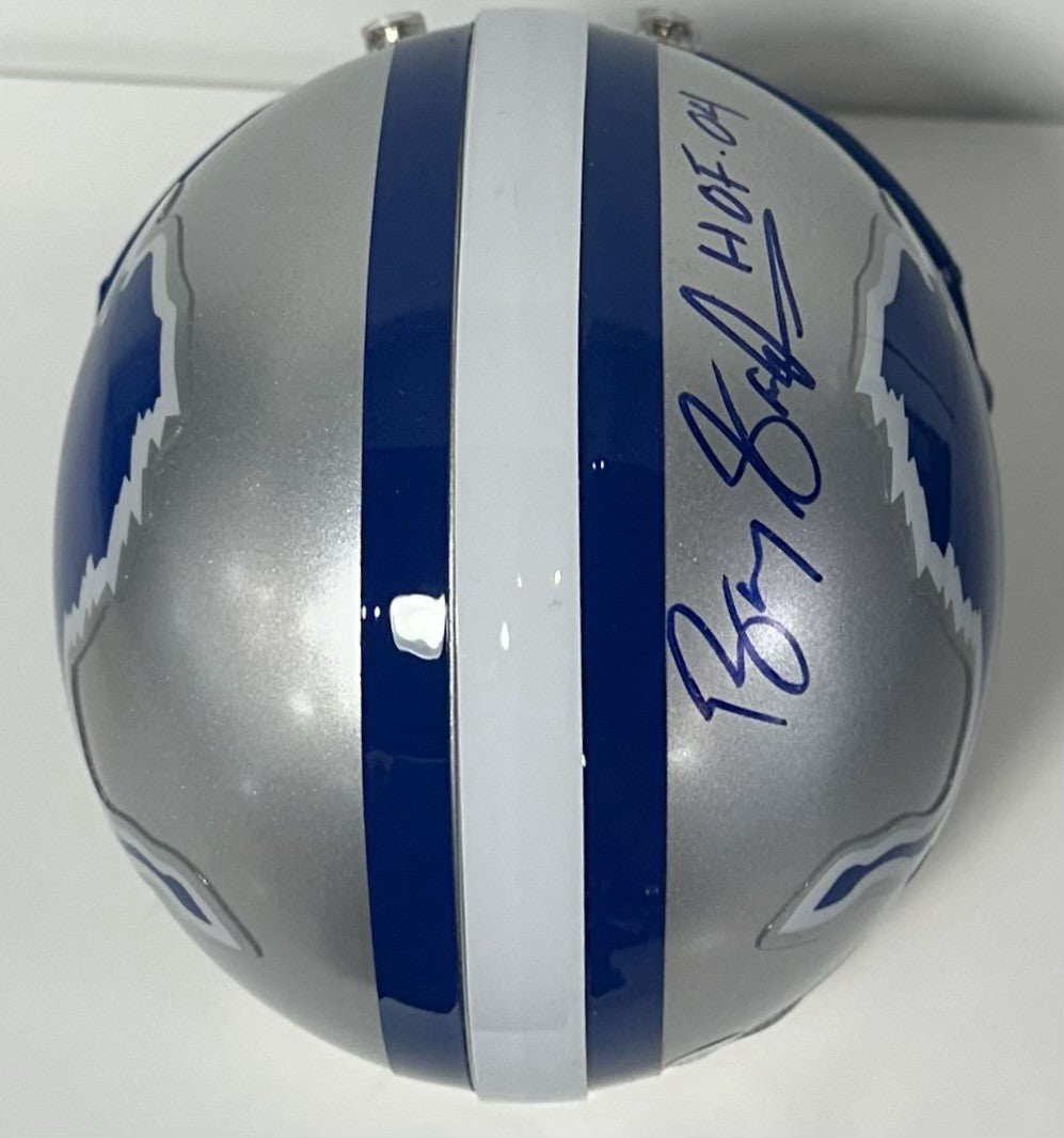 Barry Sanders Signed Detroit Lions Mini Helmet HOF 04 Mint Autograph Steiner COA