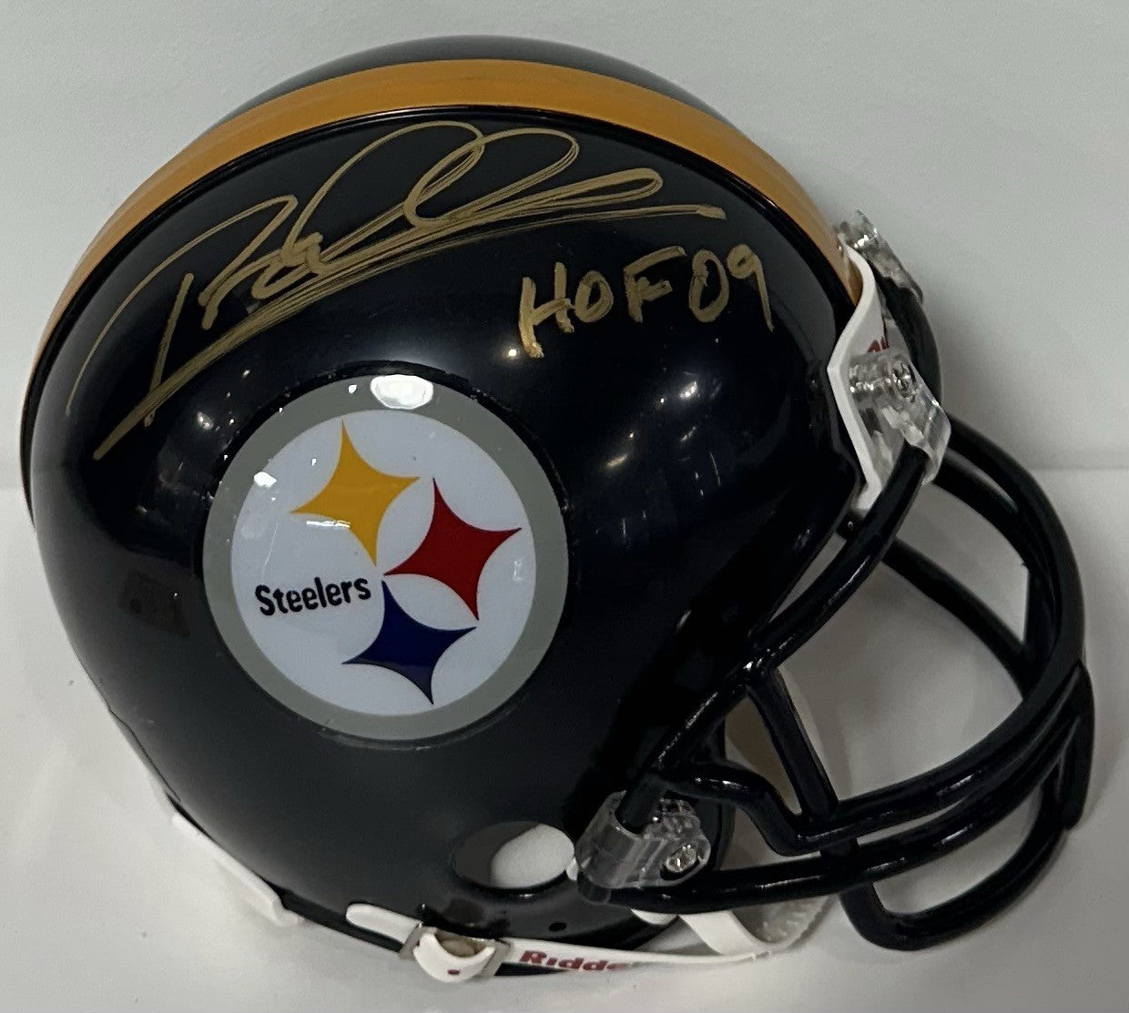 Rod Woodson Signed Pittsburgh Steelers Mini Helmet HOF 09 Autograph Steiner COA
