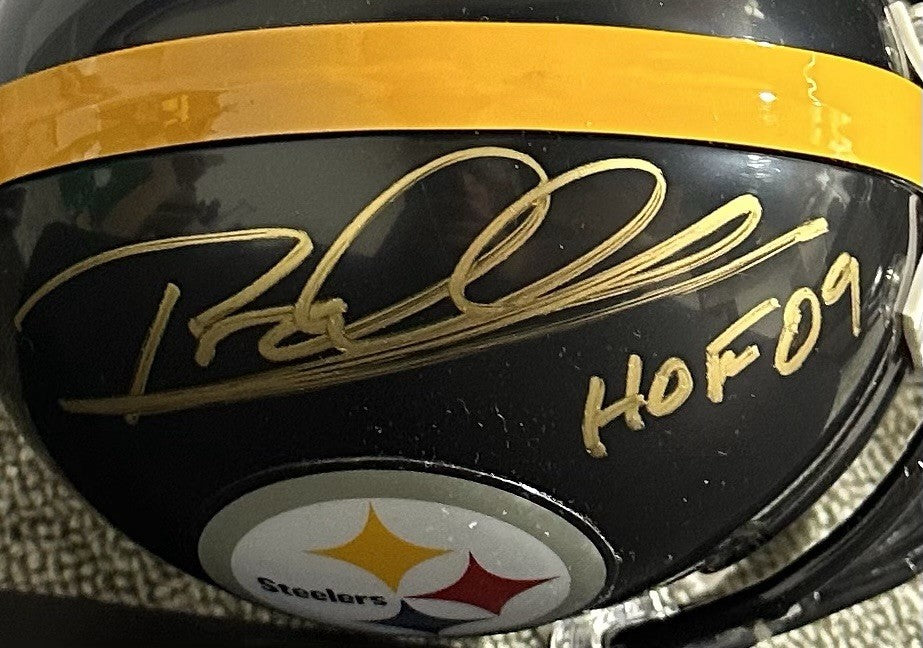 Rod Woodson Signed Pittsburgh Steelers Mini Helmet HOF 09 Autograph Steiner COA