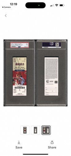 Derek Jeter Full Ticket Passes Babe Ruth Yankees Hit List 2519 2520 Psa 9 Pop 1