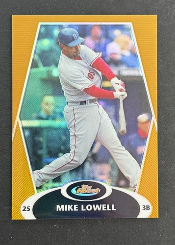 2008 Topps Finest Mike Lowell Gold Refractor Mint Red Sox MVP Rare Card