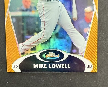 2008 Topps Finest Mike Lowell Gold Refractor Mint Red Sox MVP Rare Card