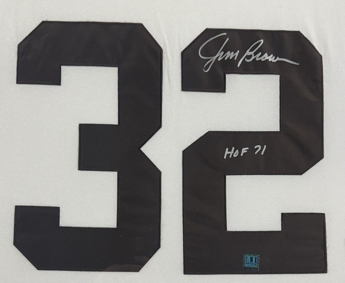 Jim Brown Signed Framed Browns Authentic M+Ness Jersey HOF 71 Autograph AJ Auth