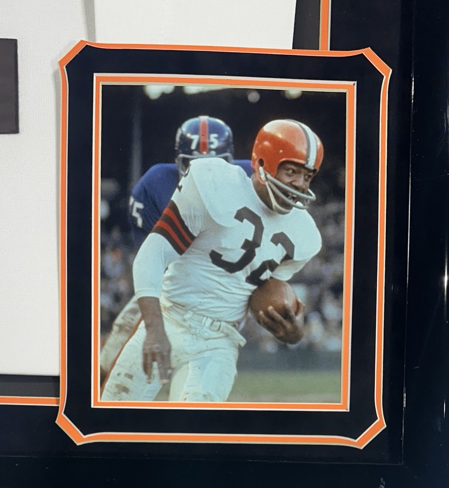 Jim Brown Signed Framed Browns Authentic M+Ness Jersey HOF 71 Autograph AJ Auth