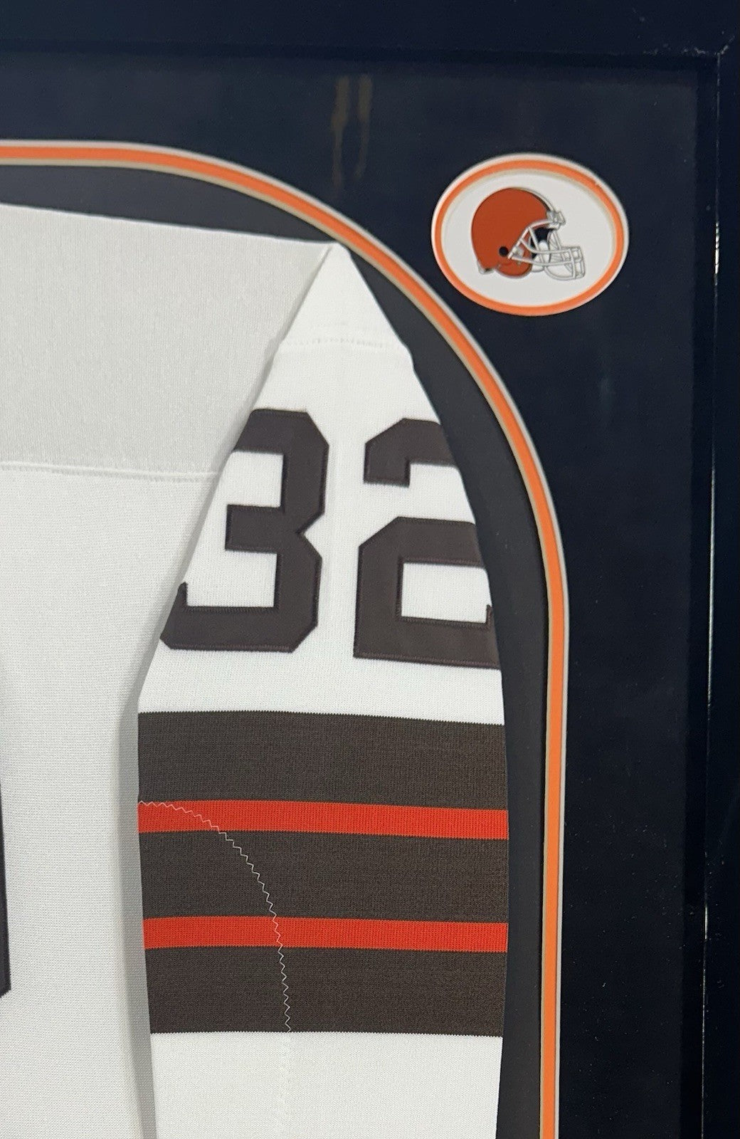 Jim Brown Signed Framed Browns Authentic M+Ness Jersey HOF 71 Autograph AJ Auth