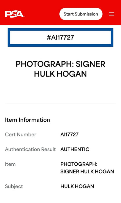 Hulk Hogan Signed 8x10 Framed Photo WWF Wrestling Autograph The Rock PSA COA