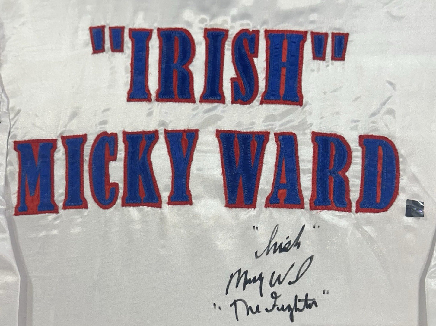 Mark Wahlberg Micky Ward Signed Framed Boxing Robe Glove Irish Fighter Auto COA