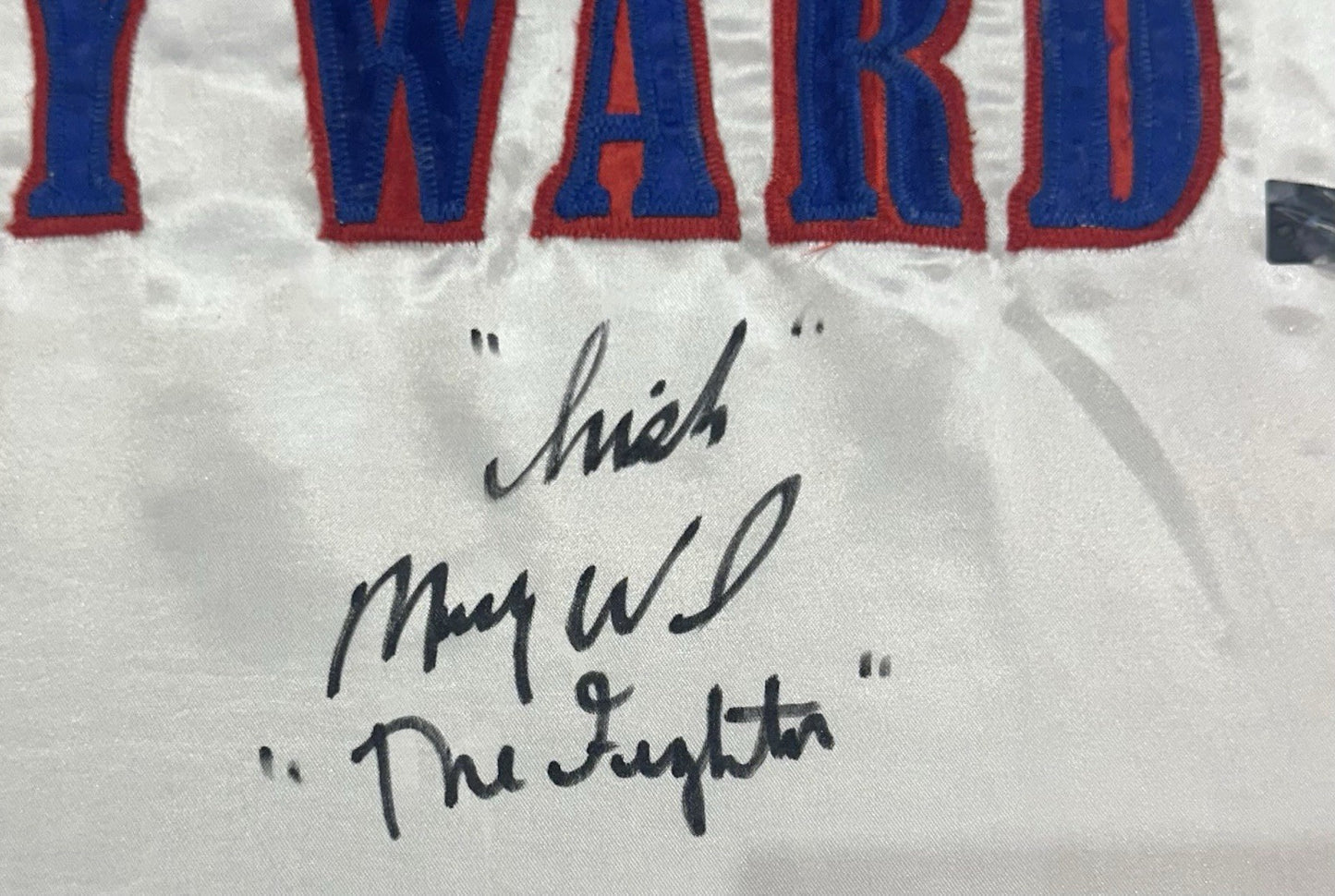 Mark Wahlberg Micky Ward Signed Framed Boxing Robe Glove Irish Fighter Auto COA