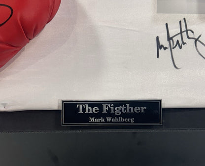 Mark Wahlberg Micky Ward Signed Framed Boxing Robe Glove Irish Fighter Auto COA
