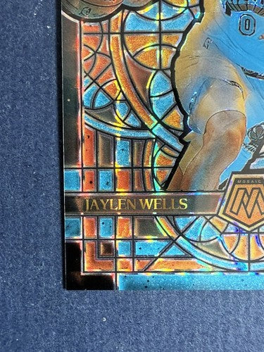 2024-25 Mosaic Basketball Jaylen Wells Stained Glass Case Hit SSP Rookie RC #14