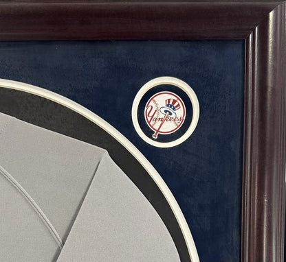 Derek Jeter Signed Yankees Majestic Authentic Jersey Framed Auto Steiner MLB HOF