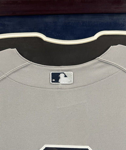Derek Jeter Signed Yankees Majestic Authentic Jersey Framed Auto Steiner MLB HOF