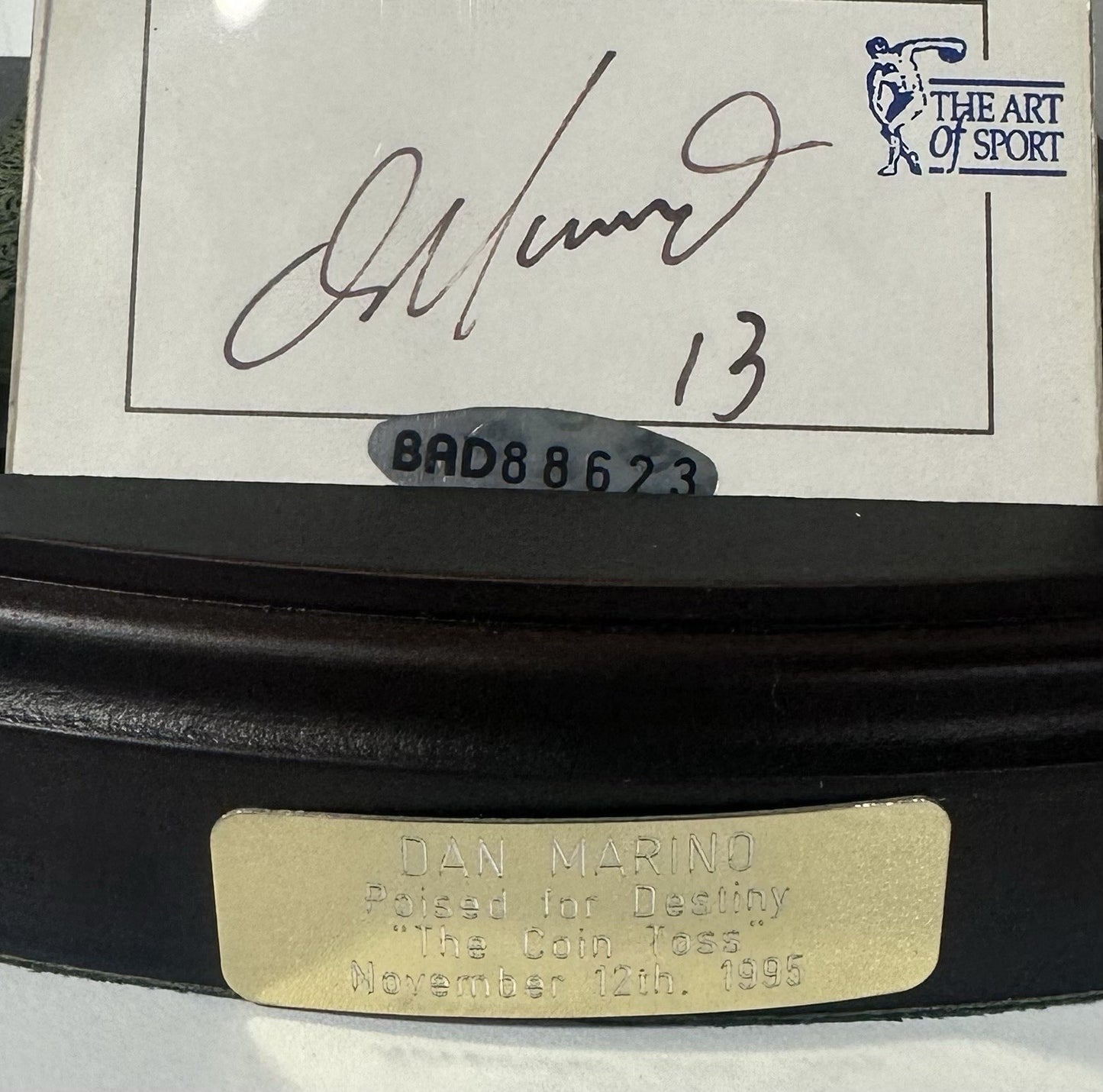 Dan Marino Signed Art of Sport Figurine Miami Dolphins LE Auto HOF UDA COA NIB