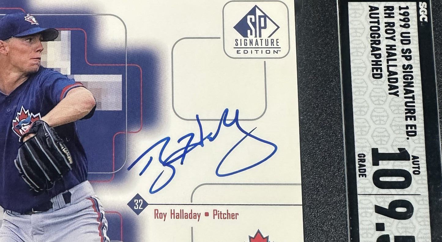 1999 Upper Deck SP Signature Edition Roy Halladay Rookie SGC 9.5 10 Auto RC #RH