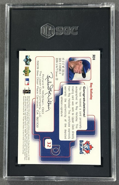 1999 Upper Deck SP Signature Edition Roy Halladay Rookie SGC 9.5 10 Auto RC #RH