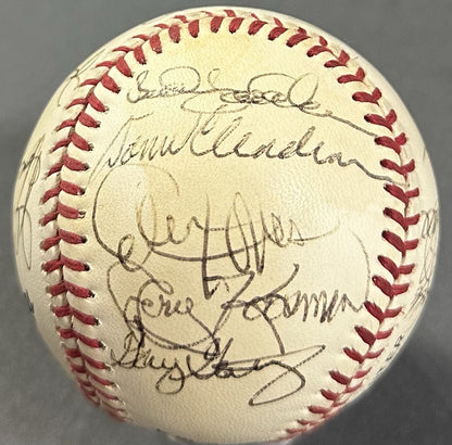 1969 Mets WS Team Signed NL Baseball Tom Seaver Tug McGraw Agee  19 Auto COA HOF