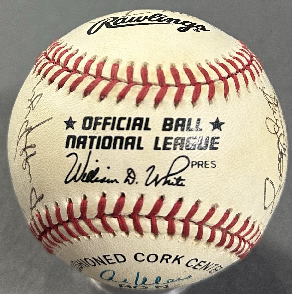 1969 Mets WS Team Signed NL Baseball Tom Seaver Tug McGraw Agee  19 Auto COA HOF