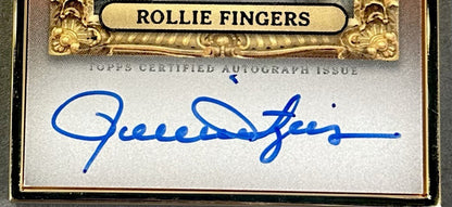 2024 Topps Gilded Collection Gold Framed Rollie Fingers HOF Auto 05/50 HAFA-RF