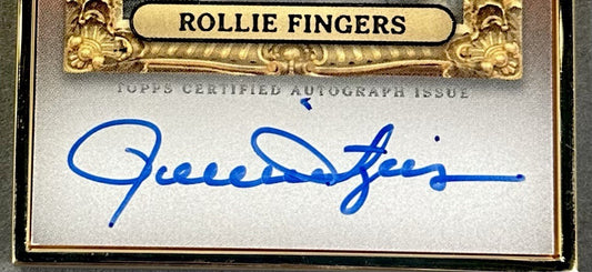 2024 Topps Gilded Collection Gold Framed Rollie Fingers HOF Auto 05/50 HAFA-RF
