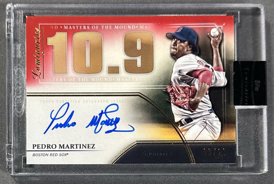 2020 Topps Luminaries Masters of Mound Pedro Martinez Mint Auto /10 HOF Sealed