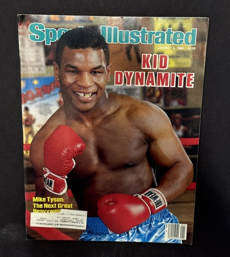 MIKE TYSON 1st Sports Illustrated Cover Full S.i KID DYNAMITE Jan 6 1986 Rookie