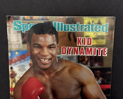 MIKE TYSON 1st Sports Illustrated Cover Full S.i KID DYNAMITE Jan 6 1986 Rookie