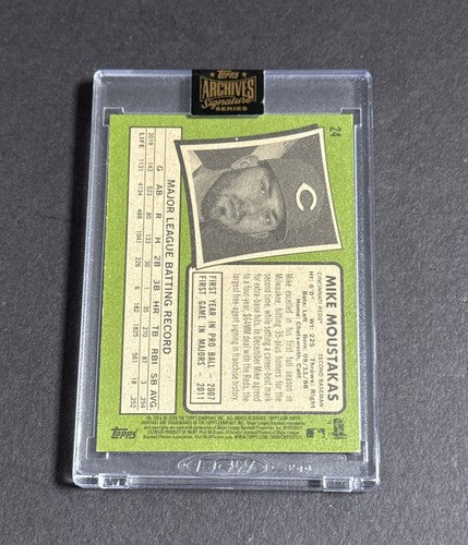 2021 Topps Archives Signature Series Heritage Mike Moustakas Auto 1/1 Sealed Mt