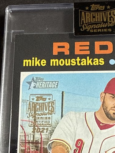 2021 Topps Archives Signature Series Heritage Mike Moustakas Auto 1/1 Sealed Mt