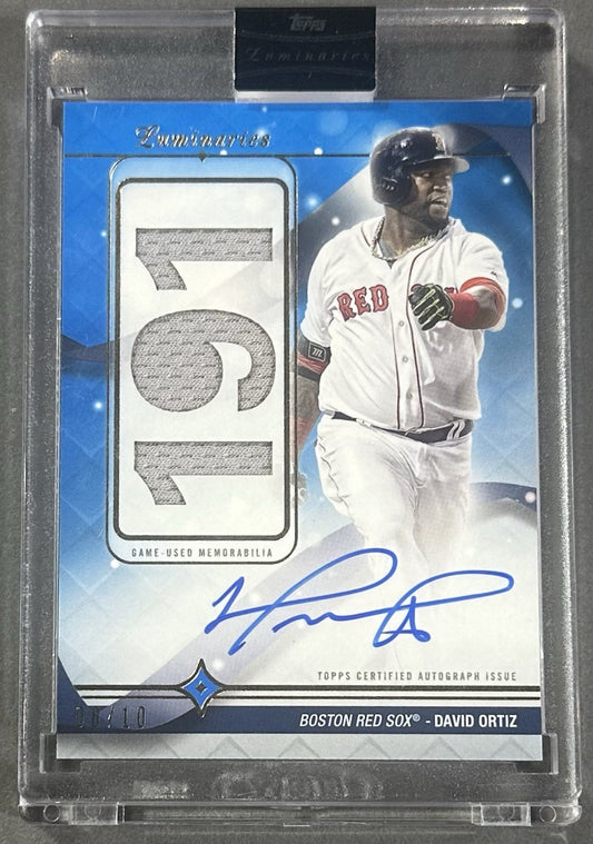 2023 Topps Luminaries HR Kings David Ortiz Auto Patch /10 Red Sox Sealed HOF