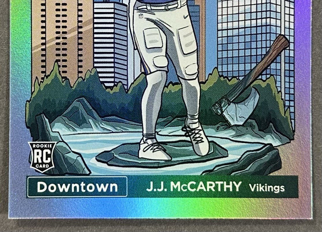 2024 Panini Donruss Football JJ McCarthy Rookie Downtown RC Vikings #11 SSP