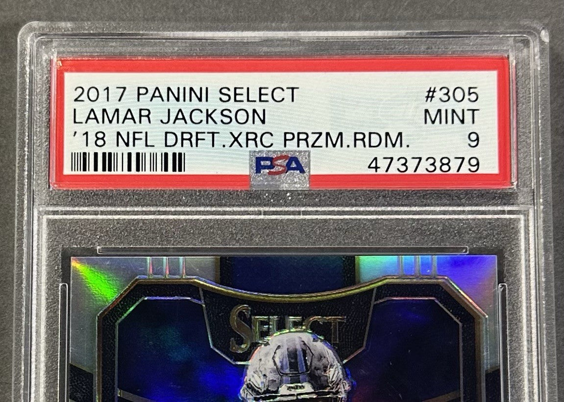 2017 Panini Select Lamar Jackson Silver Prizm XRC Rookie PSA 9 ‘18 Draft Ravens